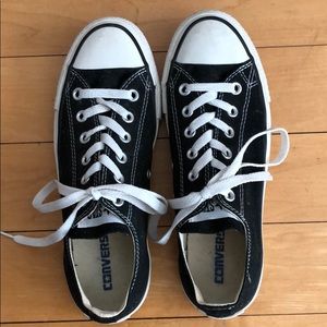 Black Converse Sneakers - Size 8